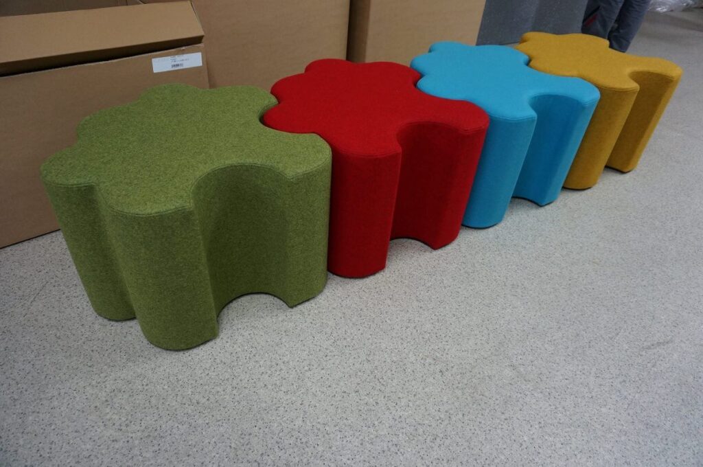 Pufy PUZZLE oryginalne pufy biurowe Contino